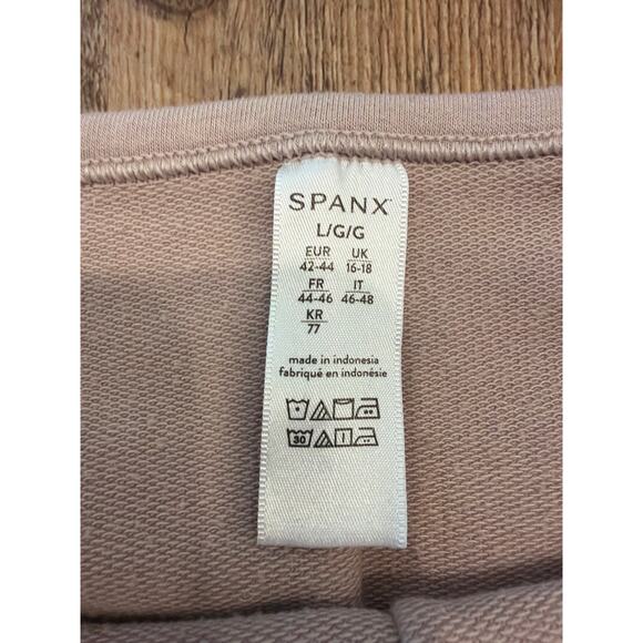 SPANX Women’s Oversized Neutral Taupe Long Sleeve Top - Lg - Picture 3 of 5